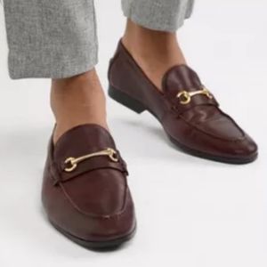 LOUISE ET CIE Maroon Red leather loafers SZ 11 classic